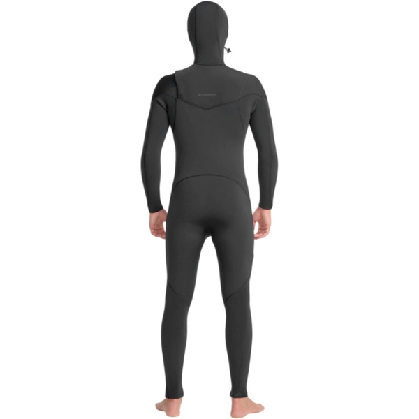 2025 Quiksilver Junior Everyday Sessions 4/3mm Chest Zip Con Capucha Neopreno 25CW203500 - Black